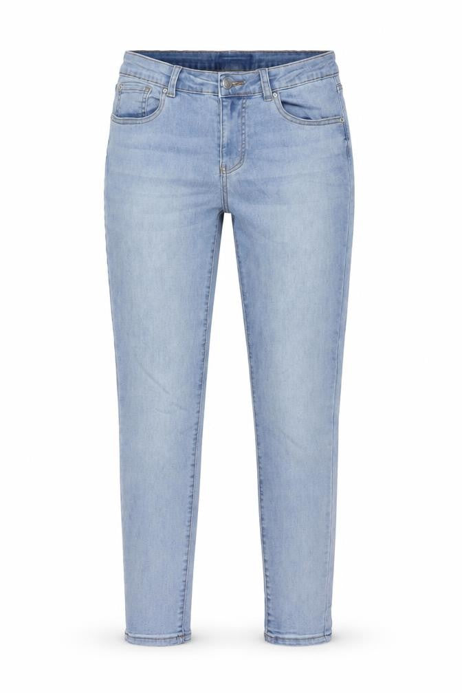 Denim & Co. Womens Blue Cotton Skinny Jeans Size 12 L28 in Regular Button