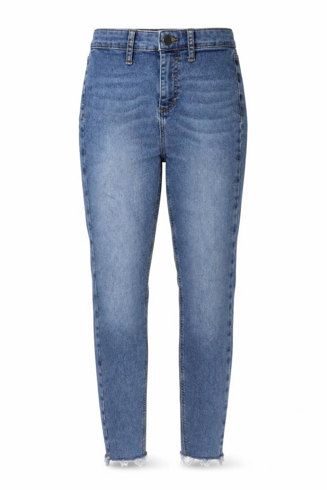 River Island Womens Blue Cotton Skinny Jeans Size 8 L26 in Regular Button