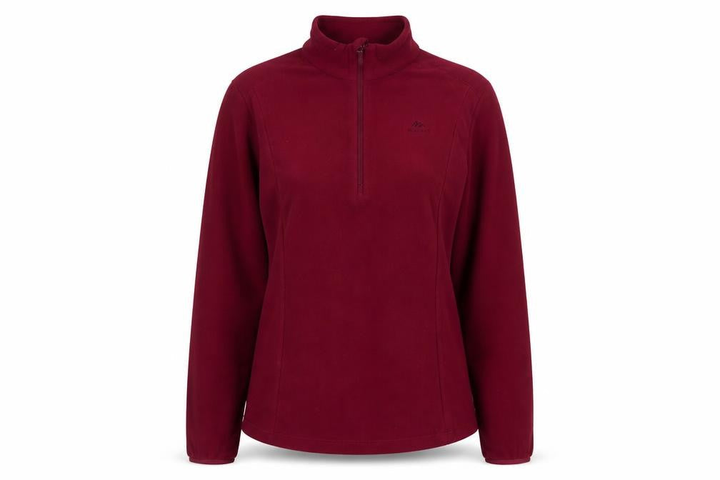 Quechua Womens Purple Polyester Pullover Sweatshirt Size L Zip