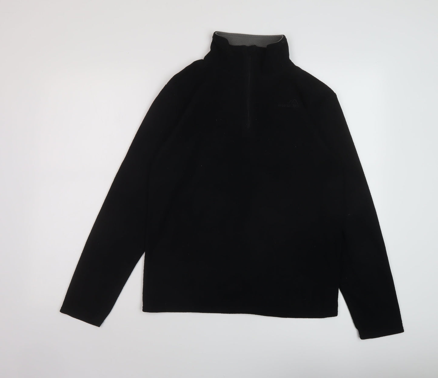 Freedom Trail Womens Black Polyester Pullover Sweatshirt Size 8 Zip