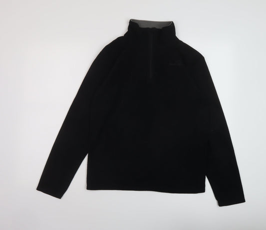 Freedom Trail Womens Black Polyester Pullover Sweatshirt Size 8 Zip