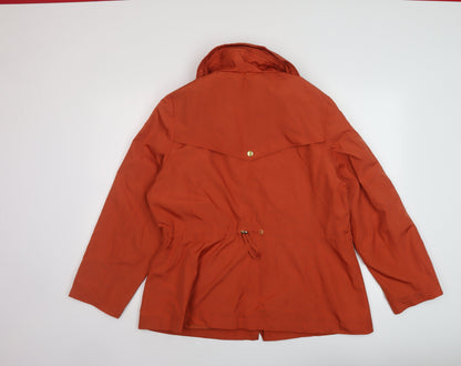 Marks & Spencer Womens Orange Jacket Size 14 Zip