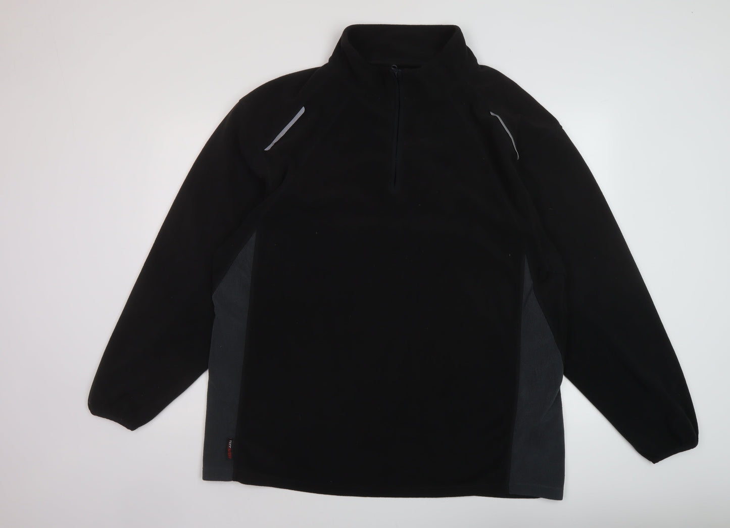 TruffleShuffle Mens Black Polyester Pullover Sweatshirt Size 2XL