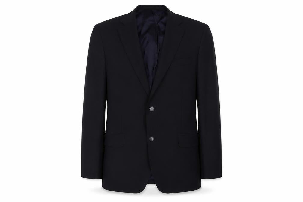 Oscar Jacobson Mens Black Polyester Jacket Suit Jacket Size 42 Regular