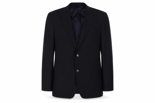 Oscar Jacobson Mens Black Polyester Jacket Suit Jacket Size 42 Regular