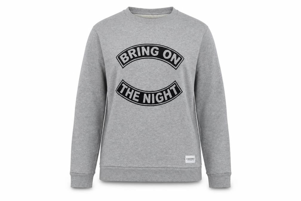 A Question Of Womens Grey Cotton Pullover Sweatshirt Size M Pullover