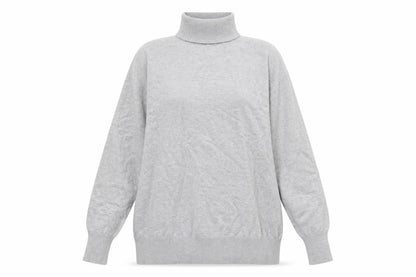 Cpasule Womens Grey Roll Neck Viscose Pullover Jumper Size 16