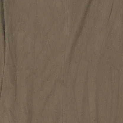 Marks and1 Womens Beige Polyester A-Line Size 12 Round Neck Pullover