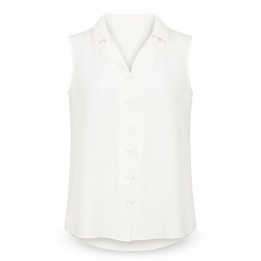 Principles Womens White Polyester Camisole Blouse Size 12 Collared