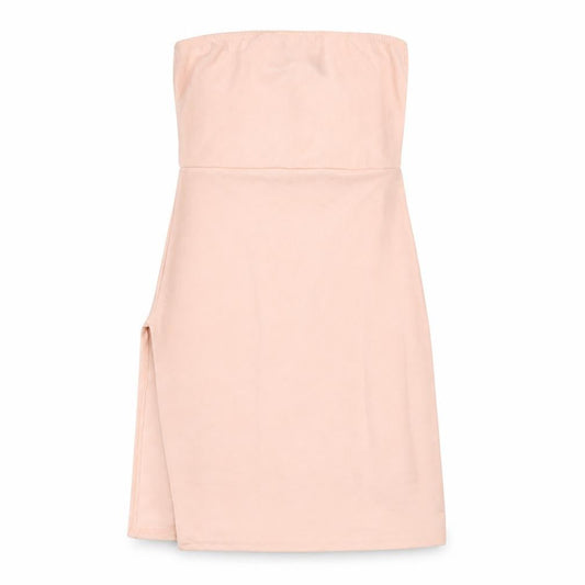 PRETTYLITTLETHING Womens Pink Polyester Mini Size 4 Square Neck Pullover - Side Slit