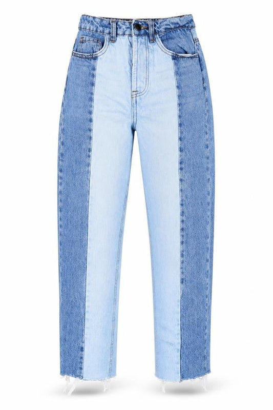 Stradivarius Womens Blue Cotton Straight Jeans Size 4 L24 in Regular Zip
