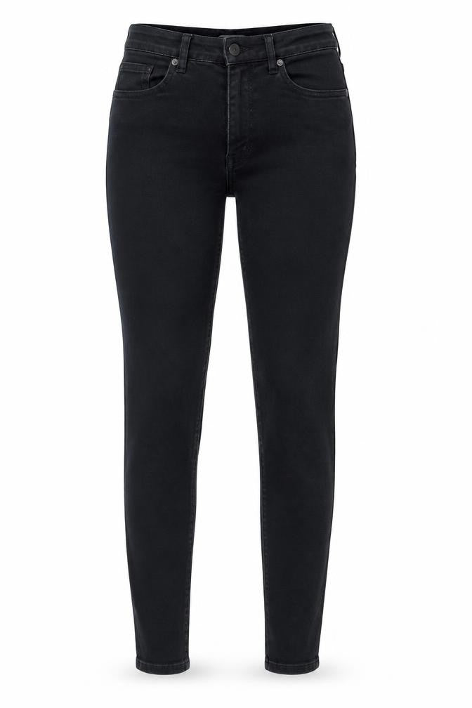 H&M Womens Black Cotton Skinny Jeans Size 8 L31 in Regular Zip