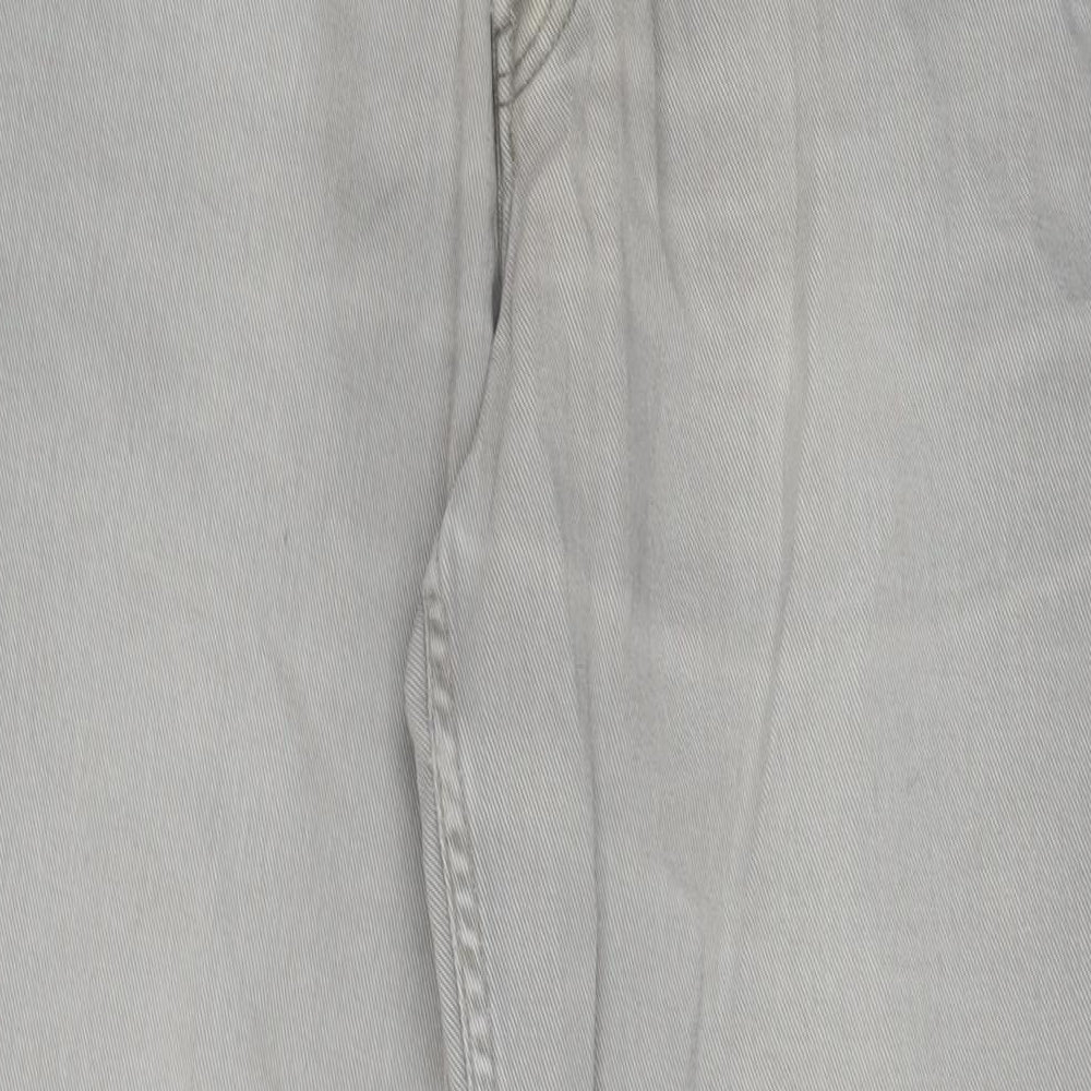 Republic Mens Grey Cotton Straight Jeans Size 32 in L31 in Regular Button