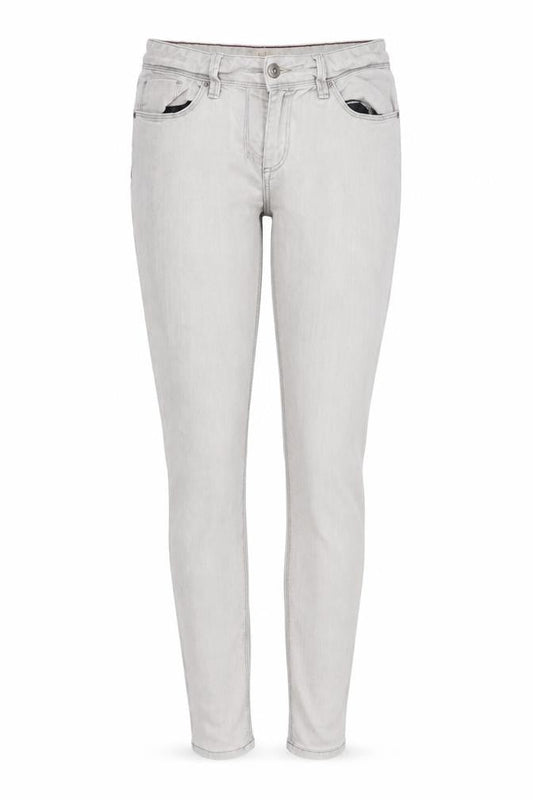 Next Womens Grey Cotton Skinny Jeans Size 12 L30 in Regular Zip