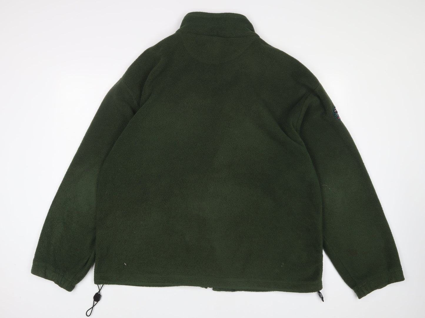 David Taylor Mens Green Jacket Size XL Zip - Zip Pockets