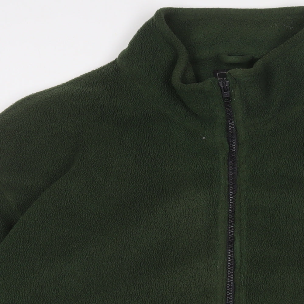 David Taylor Mens Green Jacket Size XL Zip - Zip Pockets