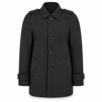 River Island Womens Grey Military Jacket Jacket Size M Button