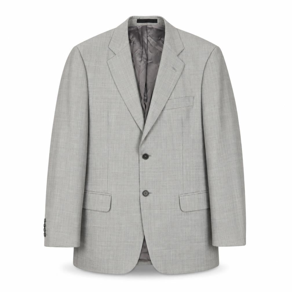 Marks & Spencer Mens Grey Wool Jacket Suit Jacket Size 40 Regular - Inside Pockets