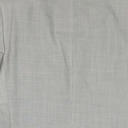 Marks & Spencer Mens Grey Wool Jacket Suit Jacket Size 40 Regular - Inside Pockets