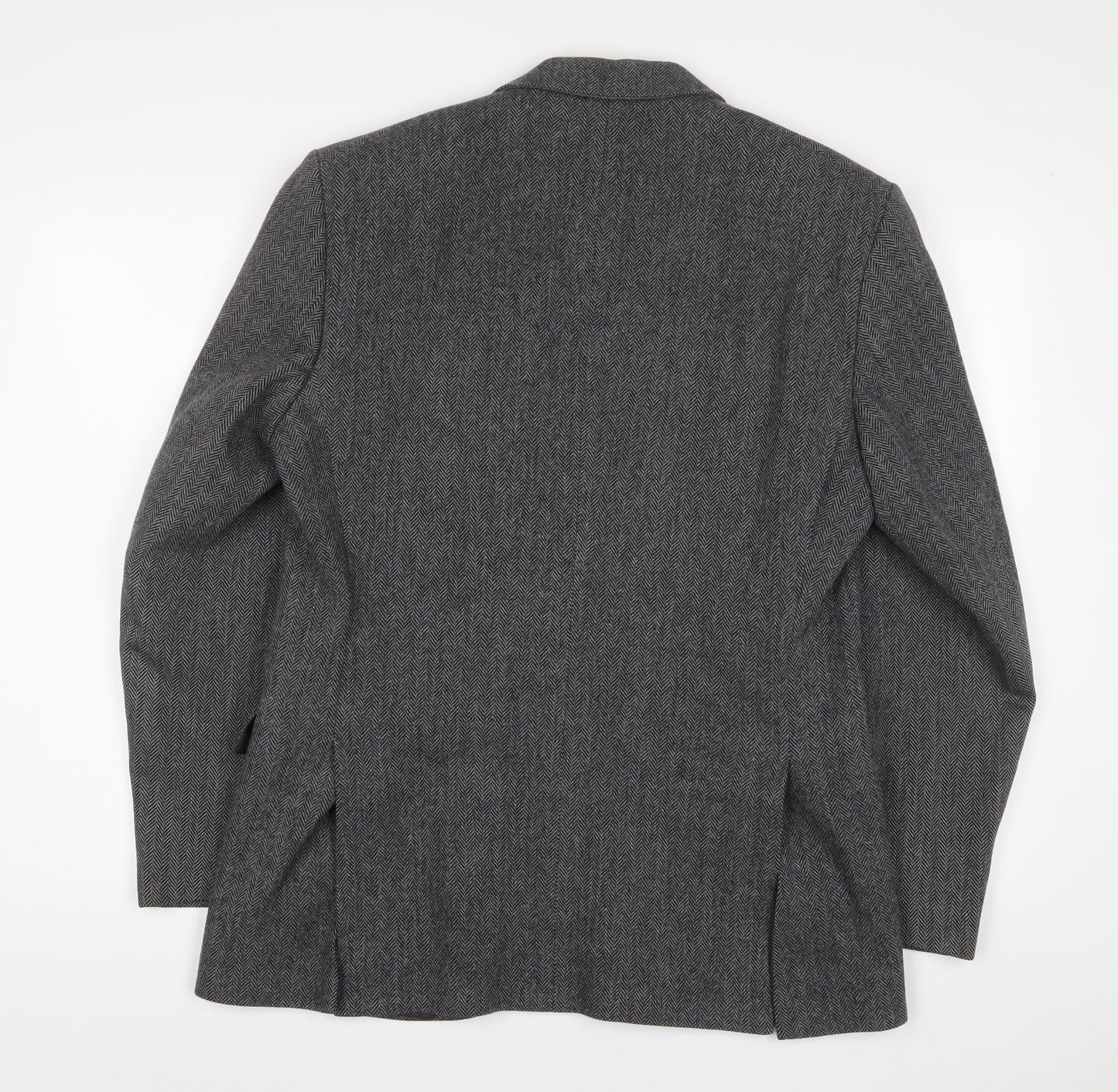IMC Mens Grey Wool Jacket Suit Jacket Size 40 Regular - Inside Pockets