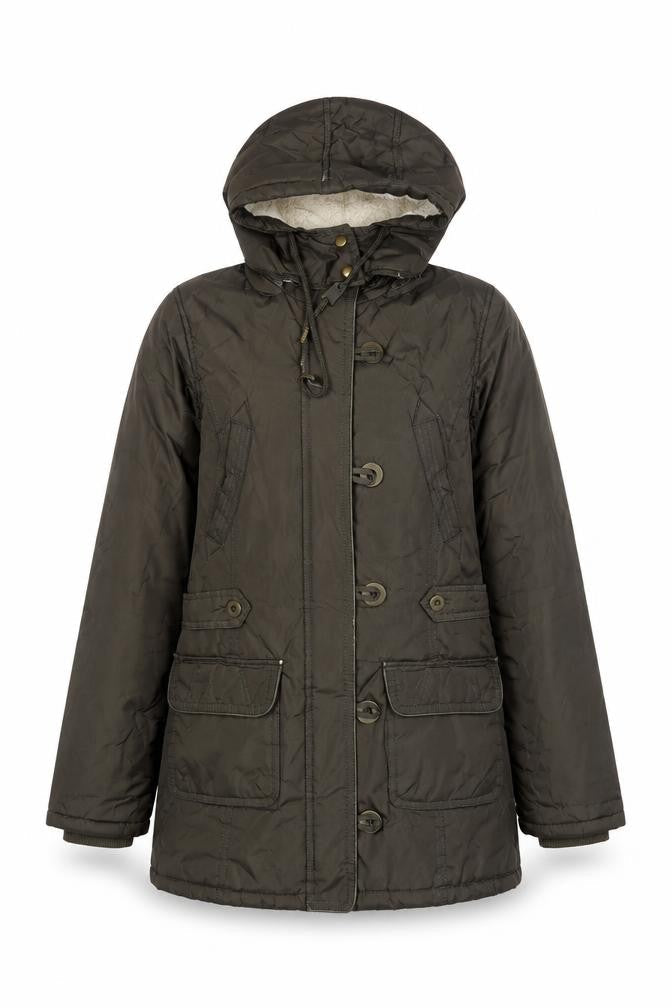Brave Soul Womens Green Jacket Coat Size 10 Zip - Pockets