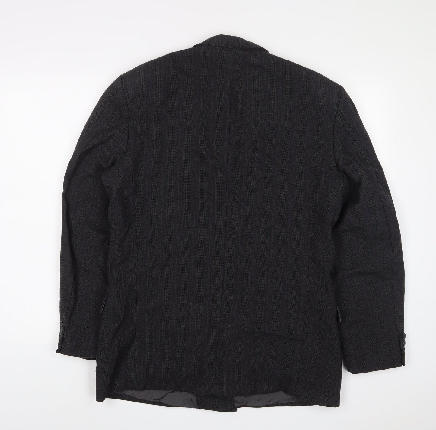 Marks and Spencer Mens Grey Wool Jacket Suit Jacket Size 40 Regular - Inside Pockets