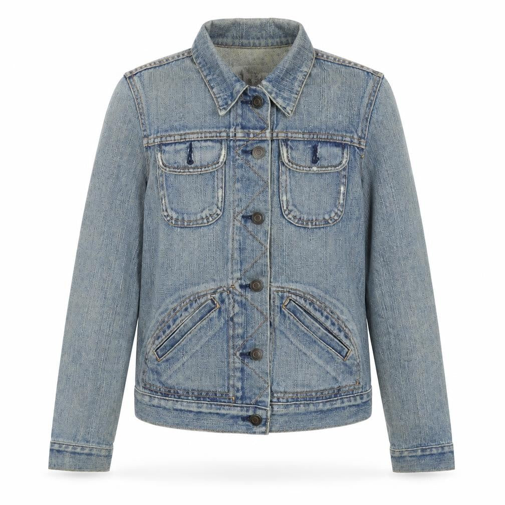Warehouse Womens Blue Jacket Size 8 Button