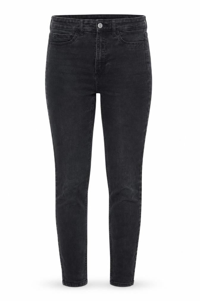 H&M Womens Black Cotton Jegging Jeans Size S L26 in Regular Zip