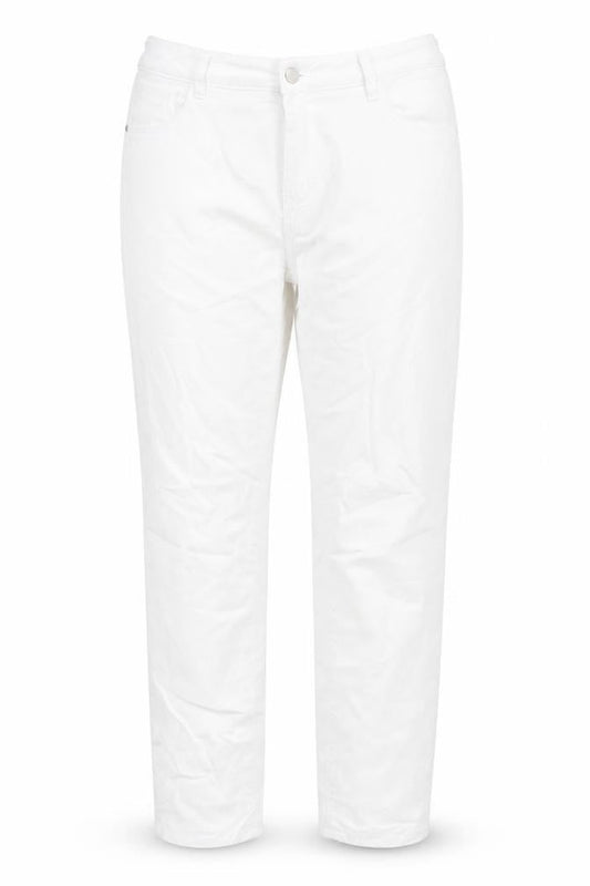 Miss Anna Womens White Cotton Skinny Jeans Size 16 L27 in Regular Zip