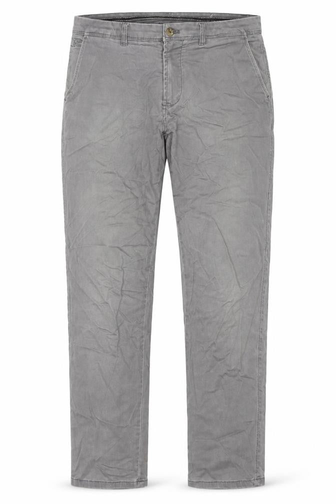 Cortefiel Mens Grey Cotton Straight Jeans Size 32 in L31 in Regular Zip