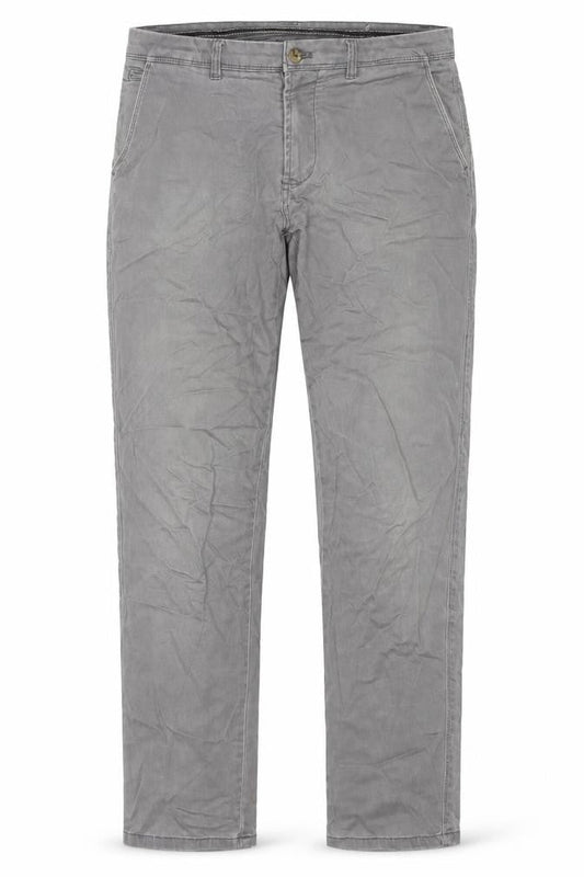 Cortefiel Mens Grey Cotton Straight Jeans Size 32 in L31 in Regular Zip