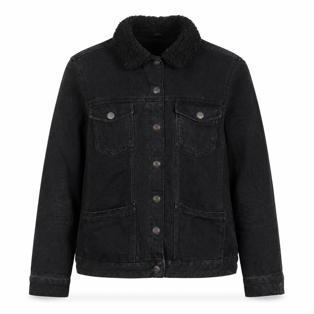 Topshop Womens Black Jacket Size 12 Snap