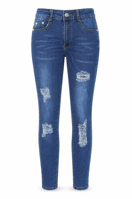 Denim Wise Womens Blue Cotton Skinny Jeans Size 10 L26 in Regular Zip