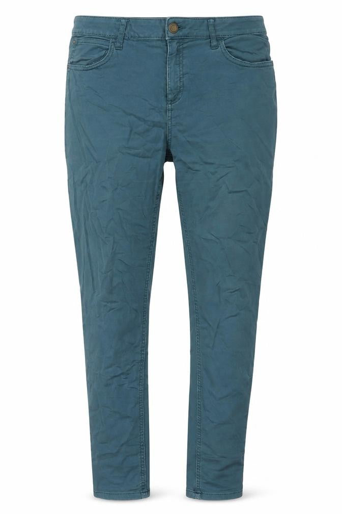 Marks & Spencer Womens Blue Polyester Blend Straight Jeans Size 32 in L29 in Regular Zip