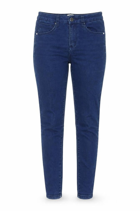 ASOS Womens Blue Cotton Straight Jeans Size 28 in L30 in Regular Zip