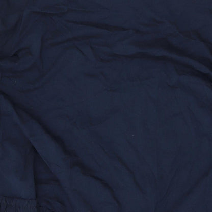 Zara Womens Blue Cotton A-Line Size L Round Neck Pullover