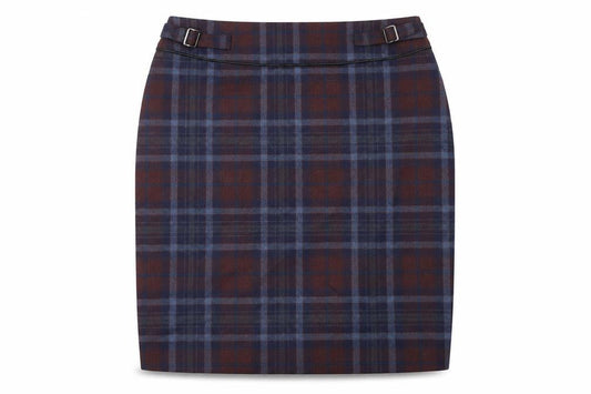 ORSAY Womens Blue Plaid Polyester Mini Skirt Size 8 Zip