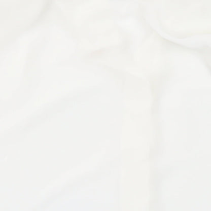 Rosie & Co Womens White Polyester Basic Button-Up Size 10 Collared