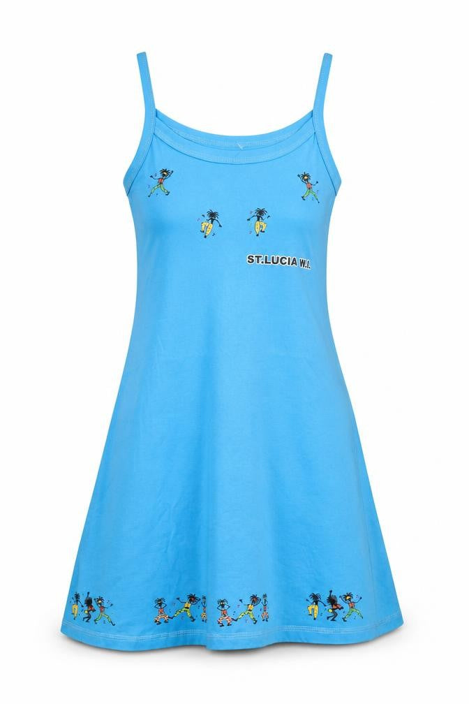 Sham's Womens Blue Cotton A-Line Size S Round Neck Pullover