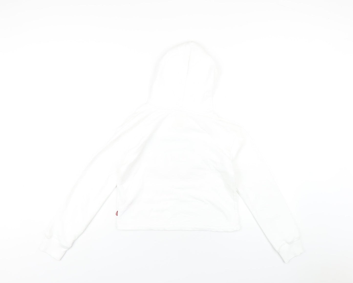 Levi's Girls White Cotton Pullover Hoodie Size 12 Years Pullover