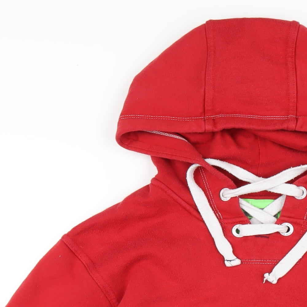 Gio-Goi Womens Red Cotton Pullover Hoodie Size M Pullover