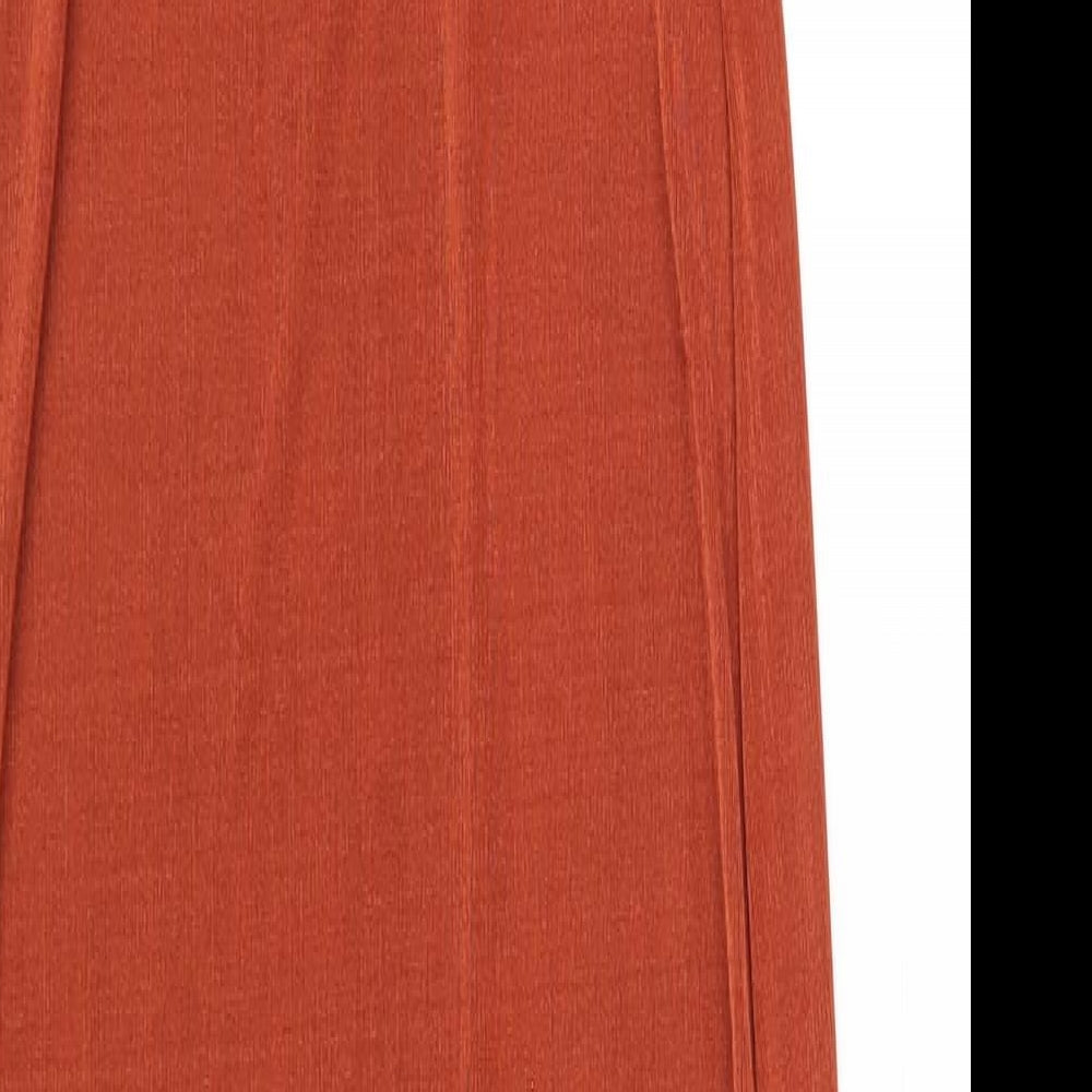 I SAW IT FIRST Womens Orange Polyester Maxi Size 8 Round Neck Pullover