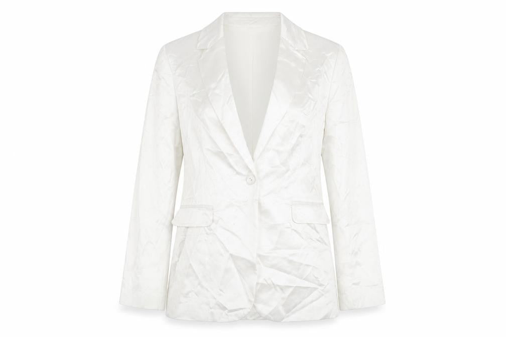 Marks & Spencer Womens Ivory Jacket Blazer Size 14 Button