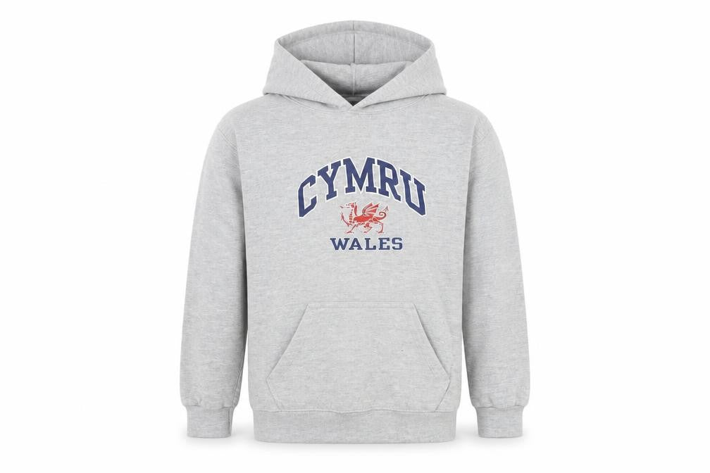 Wrap Apparel Boys Grey Polyester Pullover Hoodie Size 9-10 Years Pullover - Cymru