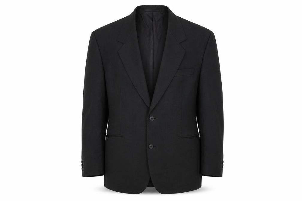 Diplomat Mens Black Polyester Jacket Suit Jacket Size 42 Regular
