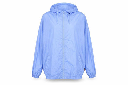 Pro Climate Womens Blue Rain Coat Coat Size L Zip