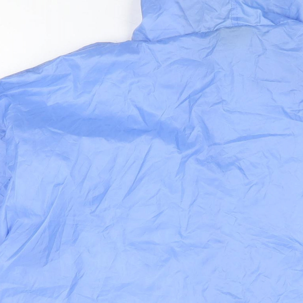 Pro Climate Womens Blue Rain Coat Coat Size L Zip