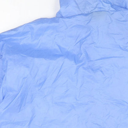 Pro Climate Womens Blue Rain Coat Coat Size L Zip