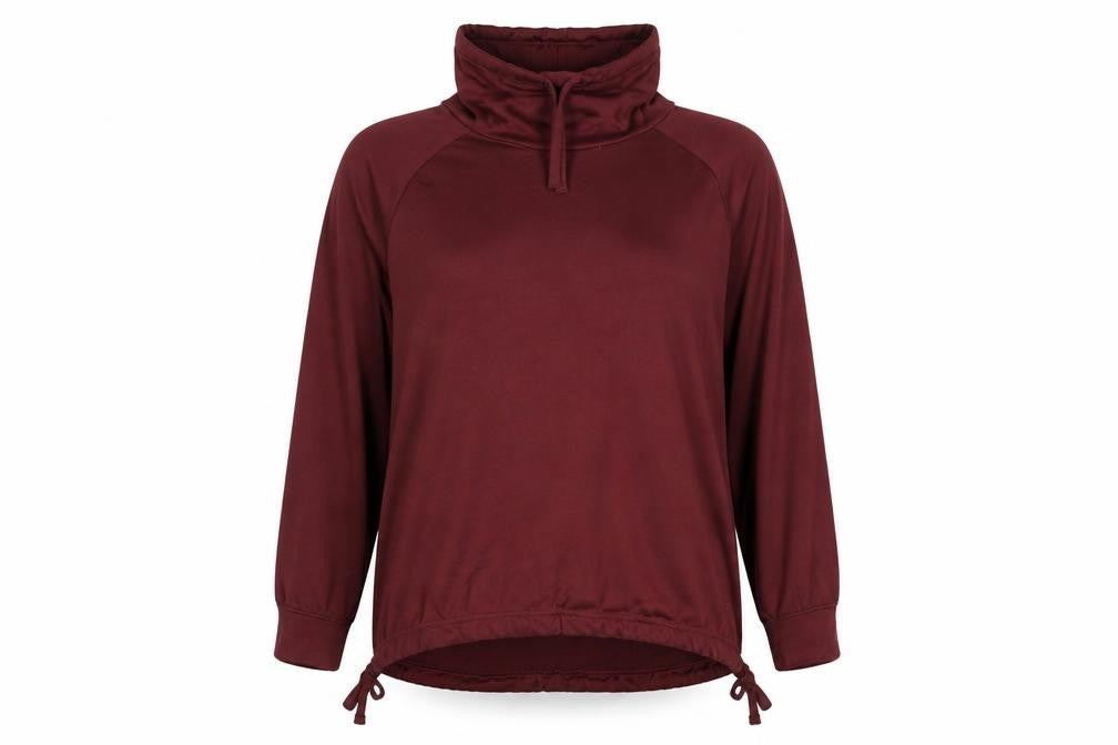 Aurique Womens Red Polyester Pullover Sweatshirt Size L Pullover