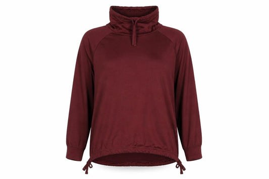 Aurique Womens Red Polyester Pullover Sweatshirt Size L Pullover